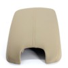 Ezzy Auto Beige Leather Suture Console Armrest Lid Cover for