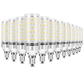 inShareplus E12 LED Bulbs, 16W E12 Base LED Light Bulb, Warm White Soft White 3000K, CRI80+, 1500LM 100W Equivalent, LED Chandelier Bulbs, Not Dimmable, 12Pack