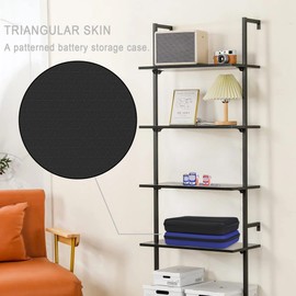 Perfcaze Battery Organizer Storage Case for AA AAA C D 9V, for 7 Batteries Variety Pack 111 Batteries Mesh Bag (Battery Not Included)