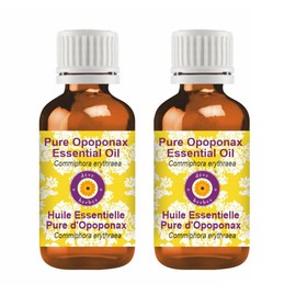 dève herbes Pure Opoponax Essential Oil (Commiphora erythraea) Natural Therapeutic Grade Steam Distilled (Pack of Two) 100mlx2 (6.76 oz)