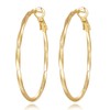 Verniflloga 14K Gold Hoop Earring for Women Earrings Hoops Twisted
