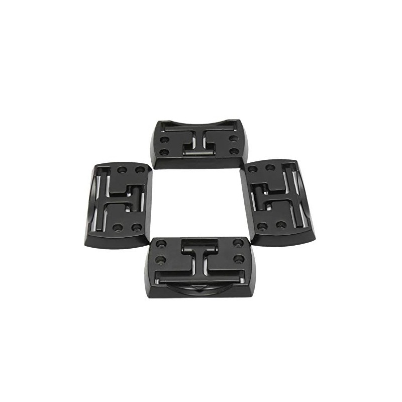 NovelBee Chrome Fold Away Rope Hooks - 4 Pack Tie
