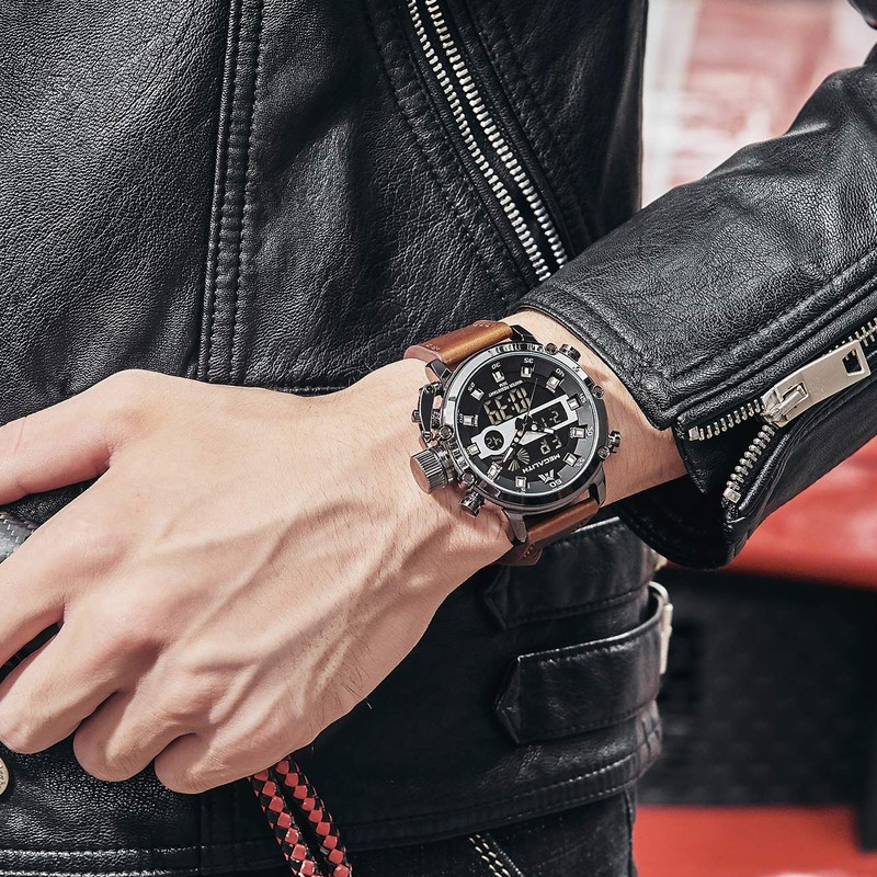 MEGALITH Mens Digital Watch Sports Waterproof Military Large Face Watches