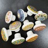 Auped Pack of 10 Ceramic Knobs Furniture Knobs Bohemian Style
