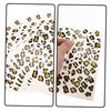 TOVINANNA 12sheets Leopard Print Temporary Stickers for Women of Foil