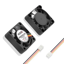 WDERAIR 40mm x 10mm 12V Slim Wing DC Brushless Cooling Fan-High Speed 3Pin for Radiator/Electronics/DIY Replacement Cooling, Small Electric Ventilation Projects-(SW40 X 2-4500RPM)