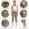 MOCOLY Women's Hiking Capris Pants Outdoor Lightweight Quick Dry Water