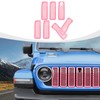 RAZPOY JL Grill Inserts, 7PCS Front Mesh Grille Cover Guard