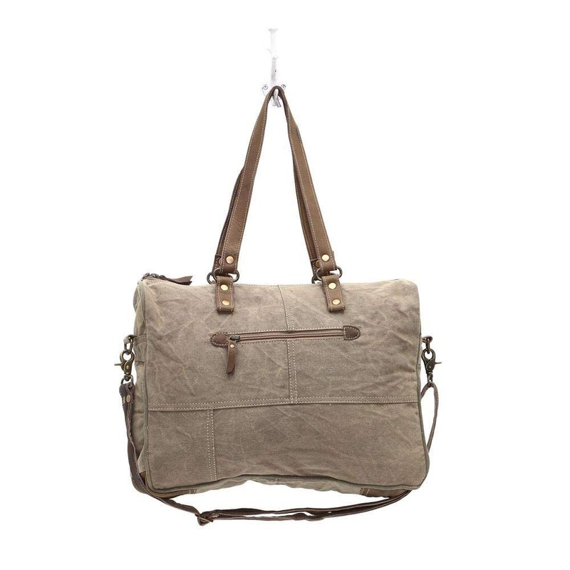 Myra Bags Le Chatelard Canvas Messenger Bag S-0966