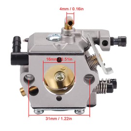 ZAMDOE MS260 Carburettor Replacement for Stihl 024 026 024 AV 024S MS240 MS260 PRO Chainsaw for Walbro WT-194, WT-194-1, Replace # 1121 120 0611, with Oil Line