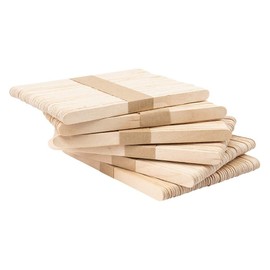 Wooden Sticks, Spatulas, Ice Sticks, 14 cm Long, 1 cm Wide, Ideal for Crafts, Waxing, Home Made Ice Cream, Pack of 300.