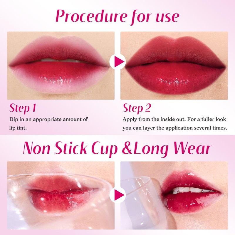 bayfree bayfree Lip Tint Stain Set, Lip Stain Long Lasting