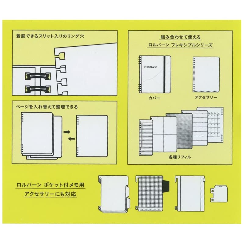 Delphonics Rolburn Flexible Diary Refill Free Horizontal M