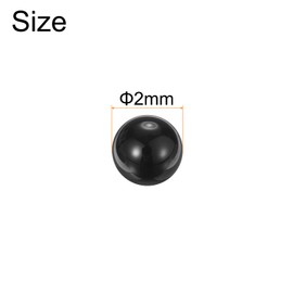 sourcing map 50pcs Ceramic Bearing Balls 2mm Si3N4 Silicon Nitride Ball G5 Precision Ceramic Balls