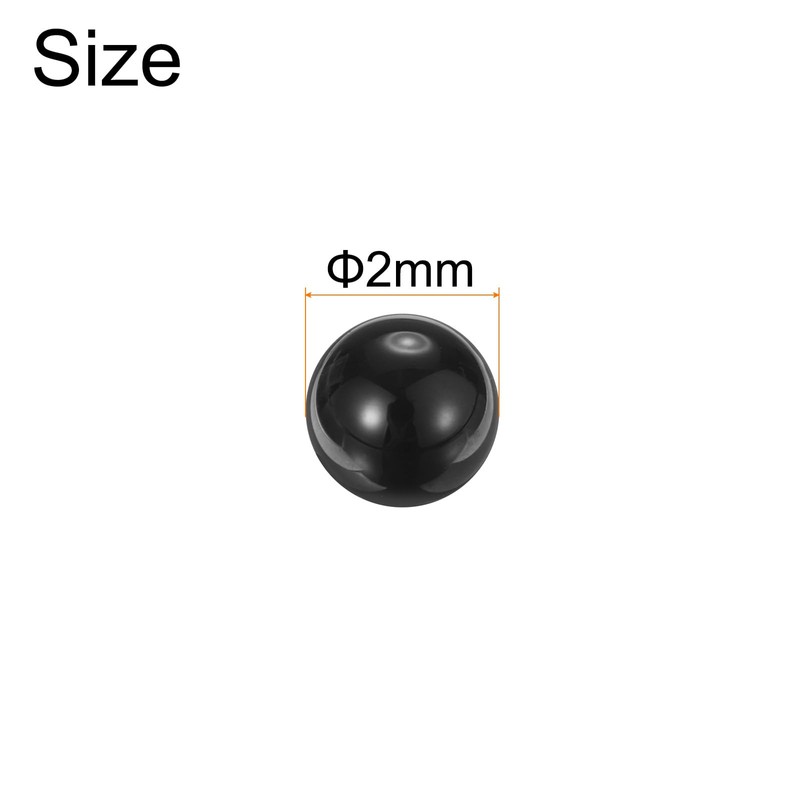 sourcing map 50pcs Ceramic Bearing Balls 2mm Si3N4 Silicon Nitride
