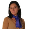 Sophisticated Silk Pashmina Neck Scarf with Silk Lining - Navy