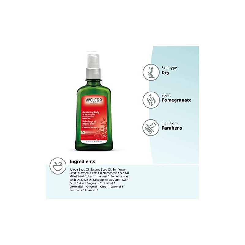 Weleda Awakening Body & Beauty Oil, 3.4 Ounce