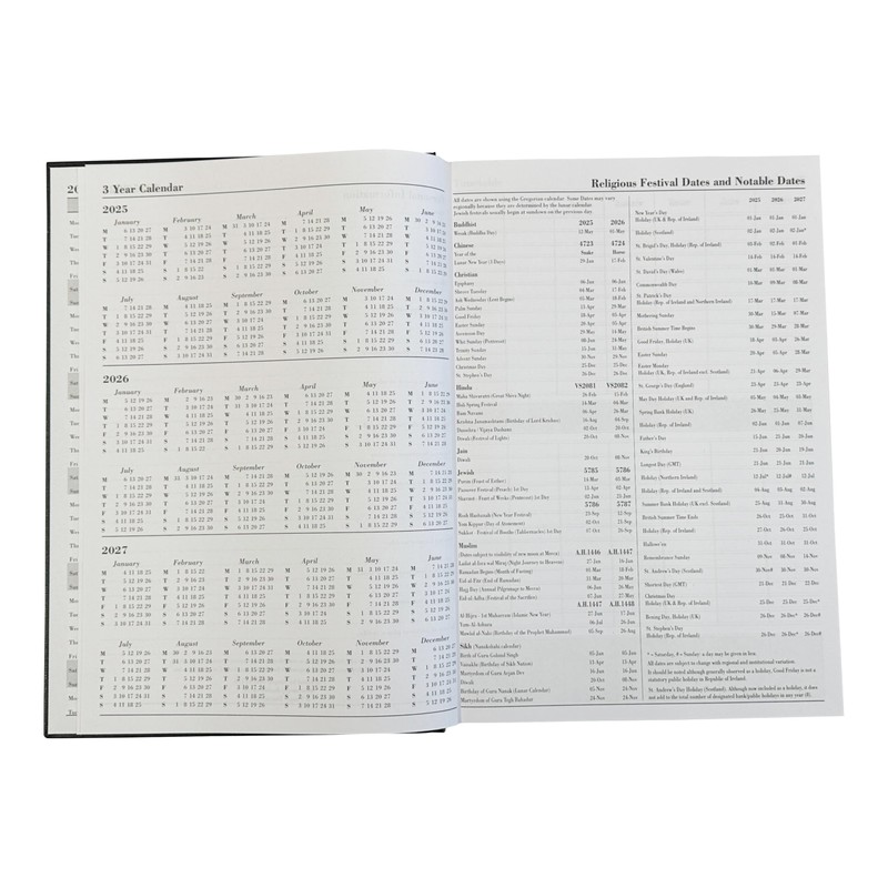 2025-2026 Academic Diary A5 Day a Page Appointment Mid Year