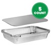 PLASTICPRO Disposable 4 LB Aluminum Takeout Tin Foil Oblong Baking
