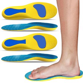 2 Paar orthopädische Einlegesohlen, bequeme Einlegesohlen, Fußgewölbeunterstützung bei Hallux Valgus und anderen Fußproblemen, bequem und rutschfest (Größen 41–42)