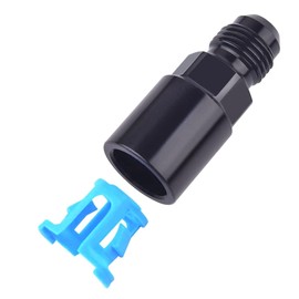 6AN to 3/8inch Quick Connect Fitting Aluminum AN6 to 3/8'' Female EFI Fitting 6an Fuel Line Fittings Push On Adapter Fuel Line Adapter Black Pipe Fittings AN6 Hose Separator