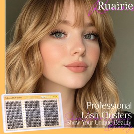 Manga Lash Clusters Wispy Eyelash Clusters Natural 180pcs Individual Lashes Spiky Lashes Clusters C Curly Cluster Eyelash Extensions 11-13mm DIY at Home Eyelashes Clusters by Ruairie