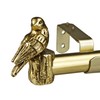 ILAISIHOME 1-1/8 Inch Diameter Brushed Gold Curtain Rod with Bird