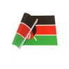 50Pcs Kenya Flag on Stick 14x21cm Mini Kenya Waving Flag