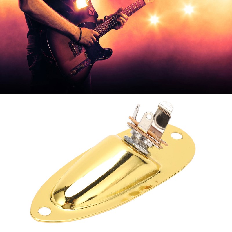 Guitar Input Jack Boat Style 6.35mm Metal Electric Guitar Input