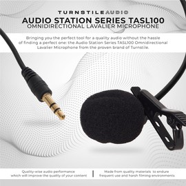 Turnstile Audio Station Series TASL100 Omnidirectional Lavalier Microphone