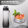 pluseight Water Bottle with Straw, 25 oz Motivational Water Bottles