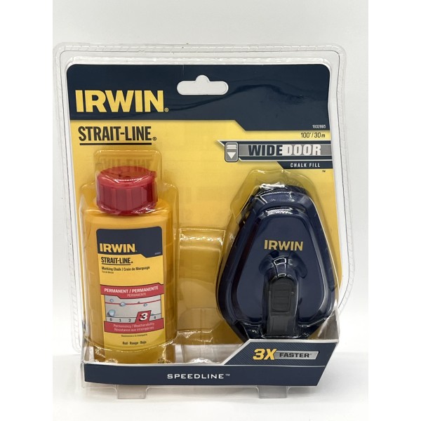 IRWIN Strait-Line Chalk Line Set – Wide Door Speedline Reel