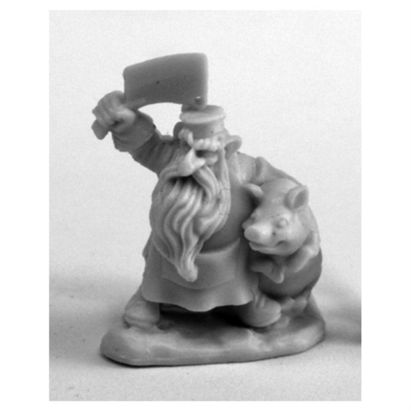 Reaper Miniatures Dwarf Butcher #77460 Bones Plastic D&D RPG Mini Figure
