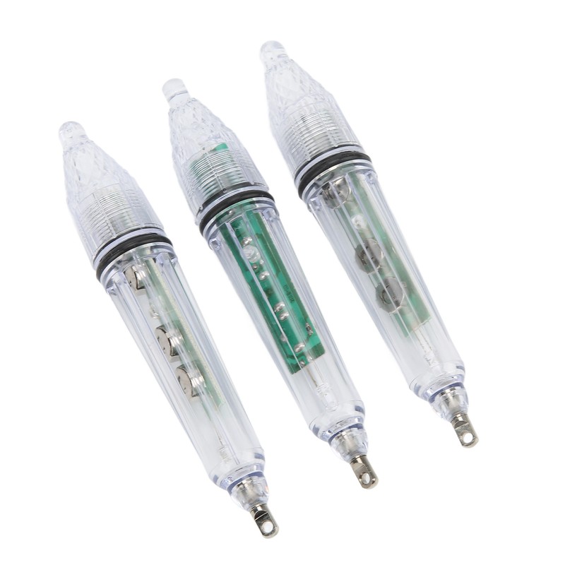 3Pcs Underwater Fishing Light LED Plastic Disposable Bait Lure Lamp