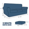 JIVINER 4 Pieces Couch Covers for 3 Cushion Couch Stretch