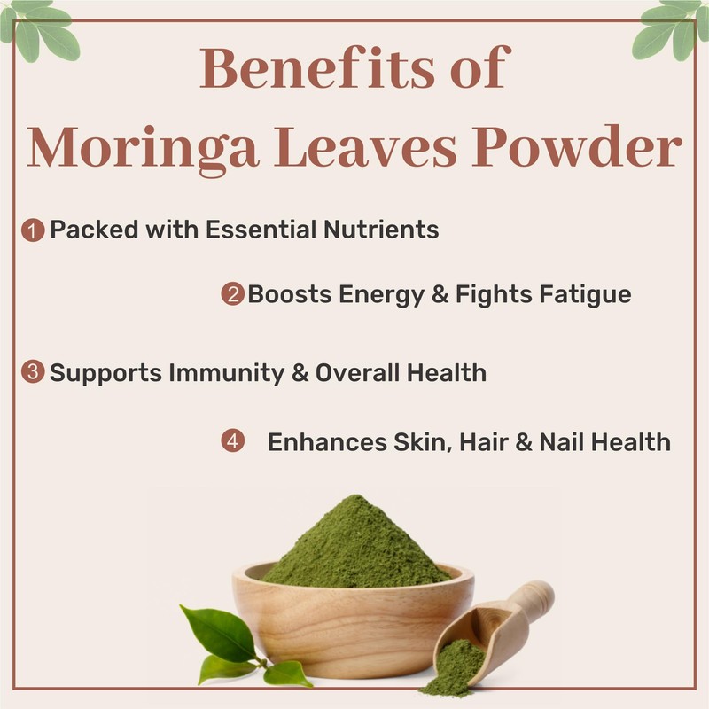 SAMYAM SAMYAM Moringa Leaves Powder (Moringa oleifera) - 1Kg Pack