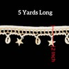 5 Yards 2 Inch Shell Fringe Trim, Starfish & Shell