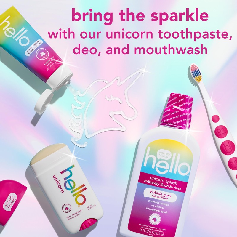 hello Unicorn Deodorant, 24 Hour Odor Protection, No Aluminum +