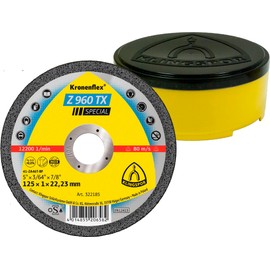 Klingspor 322185 Z 960 Torx Zircon Cutting Discs 125 x 1 x 22,23 mm gerade, Capacity – 25
