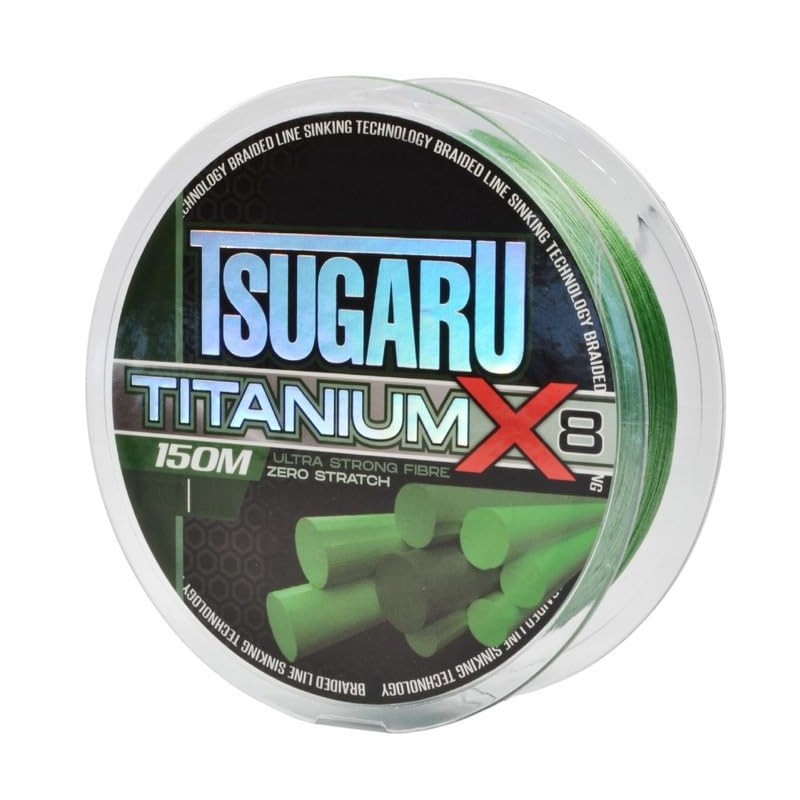 Braided Fishing Line 150 m Titanium X8 0.18 mm 29.9