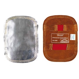 Weldas® aluminized PFR rayon welding hand shield against high radiant heat welding processes, 44-3006, One size fits all, Color Aluminium