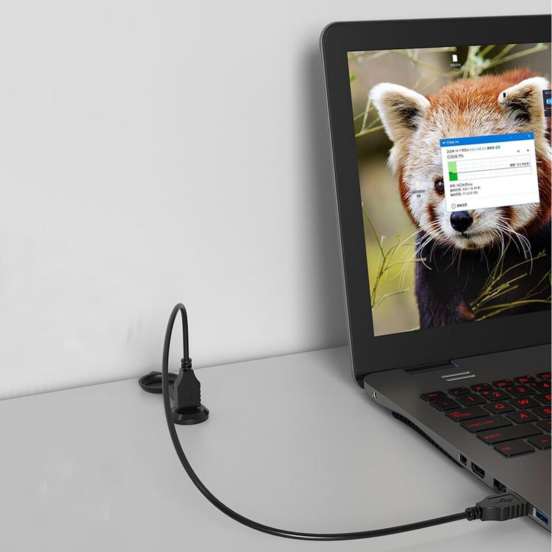 Greluma 2 Pcs USB 3.0 Panel Mount Coupler USB A