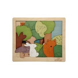 Woodlands Puzzle for Kids | 33 Piece Jigsaw Puzzle for Pre-School Kids | Learning and Educational Toy Gift for Boys & Girls 3 Years and Above