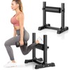BODYRHYTHM Bulgarian Split Squat Stand, Single Leg Squat Roller Stand