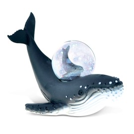 Wild Snow Globe Humpback Whale (45MM)