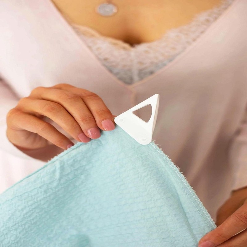 CONCIERGE Quilt Clips White Quilt Cover Clips