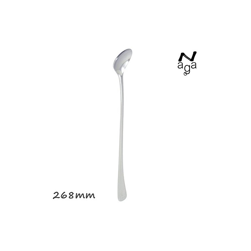 Nagao Pierced Yogurt Spoon, Plain, 10.6 inches (268 mm), 18-8
