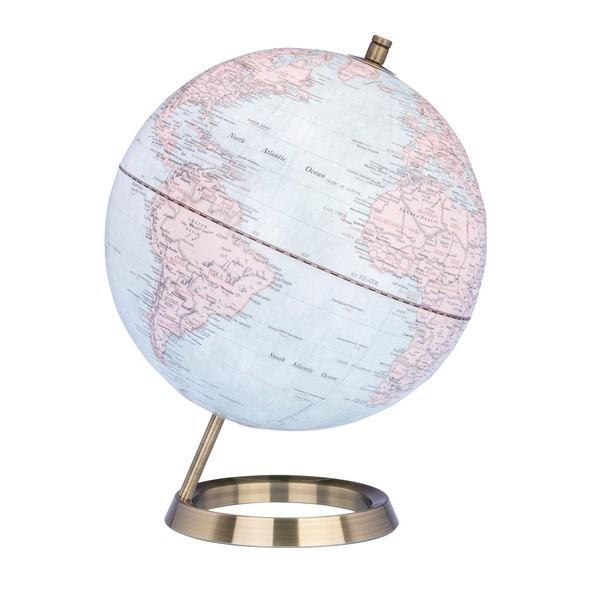TROIKA Globe 23.5 Degrees Matte Globe Light Blue Seas &