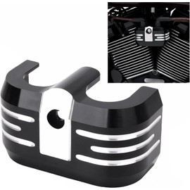 TDZ Black Ignition Coil Cover for Harley 2018-2025 M8 Touring/Softail Breakout FXBRS Street Bob FXDB Fat Boy FLSTF Standard FLSB Low Rider FLS Models