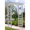 Dura-Trel Elmwood Arbor, Vinyl Garden Archway for Outdoors, 57" x